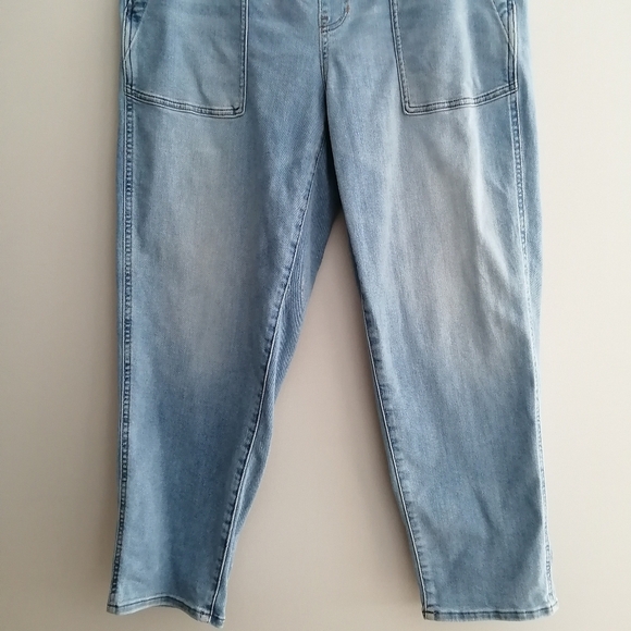Madewell Pull On Relaxed Jeans in Bellview Wash Medium - Picture 6 of 16